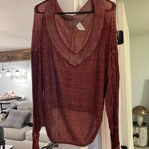 Free people long sleeve shirt